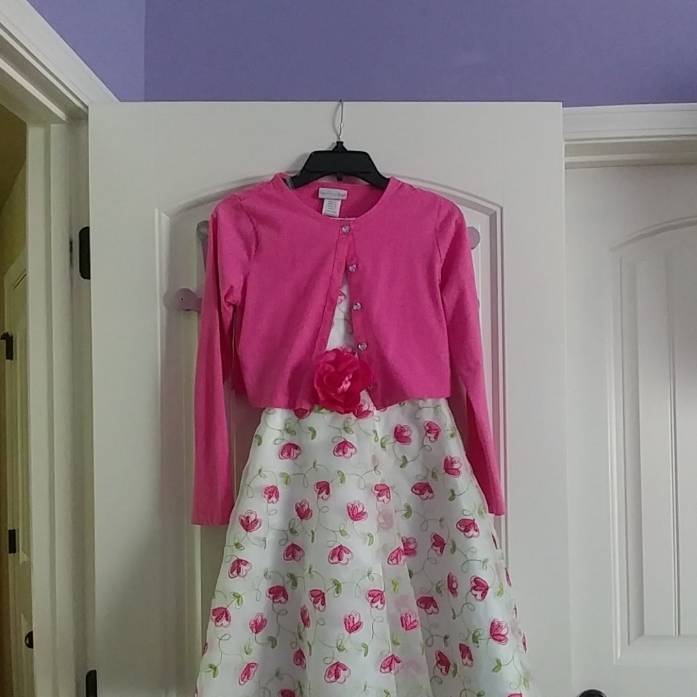 Dress and cardigan outfit